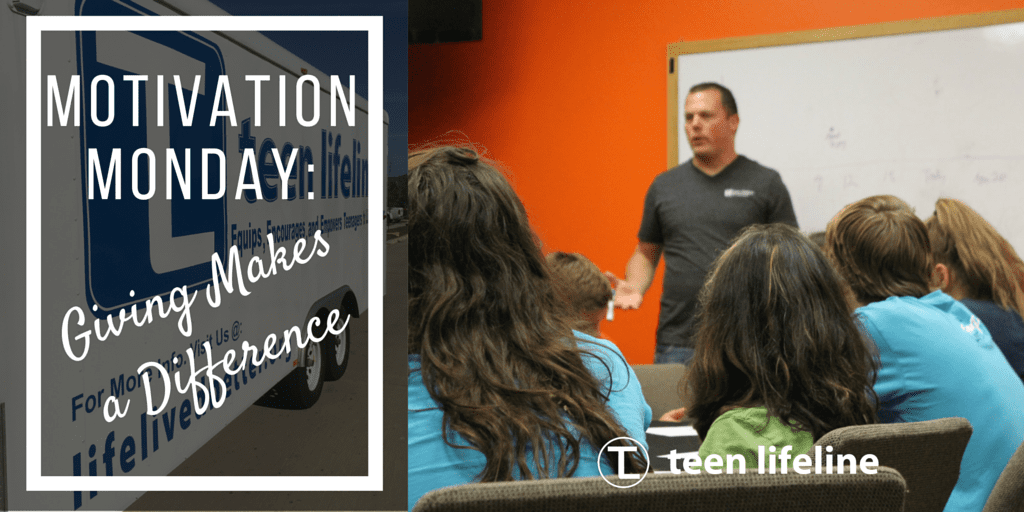 Motivation Monday: Giving Makes a Difference